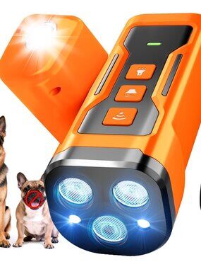 Dog Bark Deterrent Devices, 6 Modes 3X Ultrasonic Anti Barking Device for Dogs,